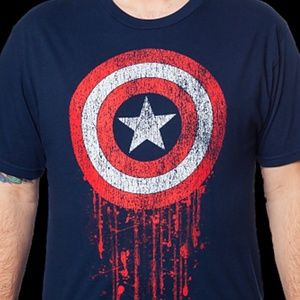 OFFICIALLY LICENSED Captain America Battle T-SHIRT
